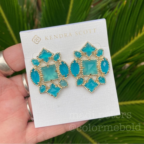 Kendra Scott Virginia Earrings in Azure - Picture 3 of 5